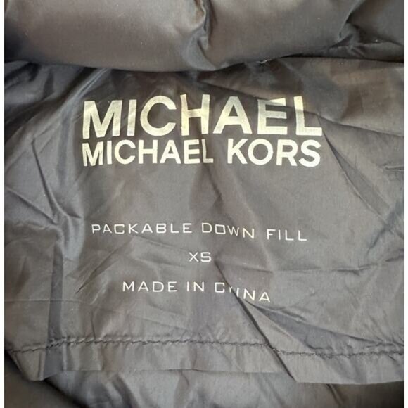 Michael Kors Packable Down Fill Jacket Size XS Women’s Black - Picture 3 of 8